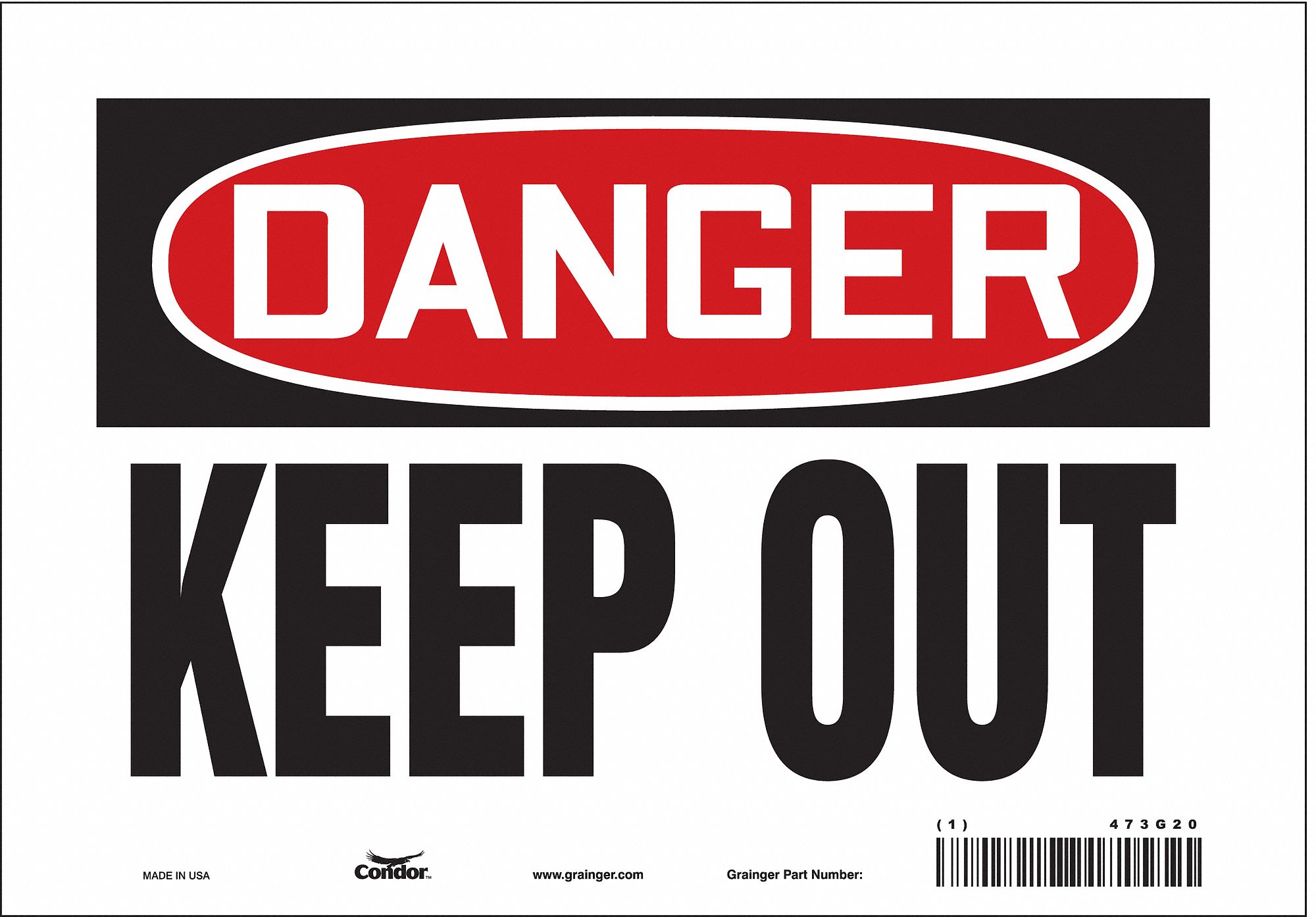Safety Sign: Vinyl, Adhesive Sign Mounting, 7 in x 10 in Nominal Sign Size, Not Retroreflective