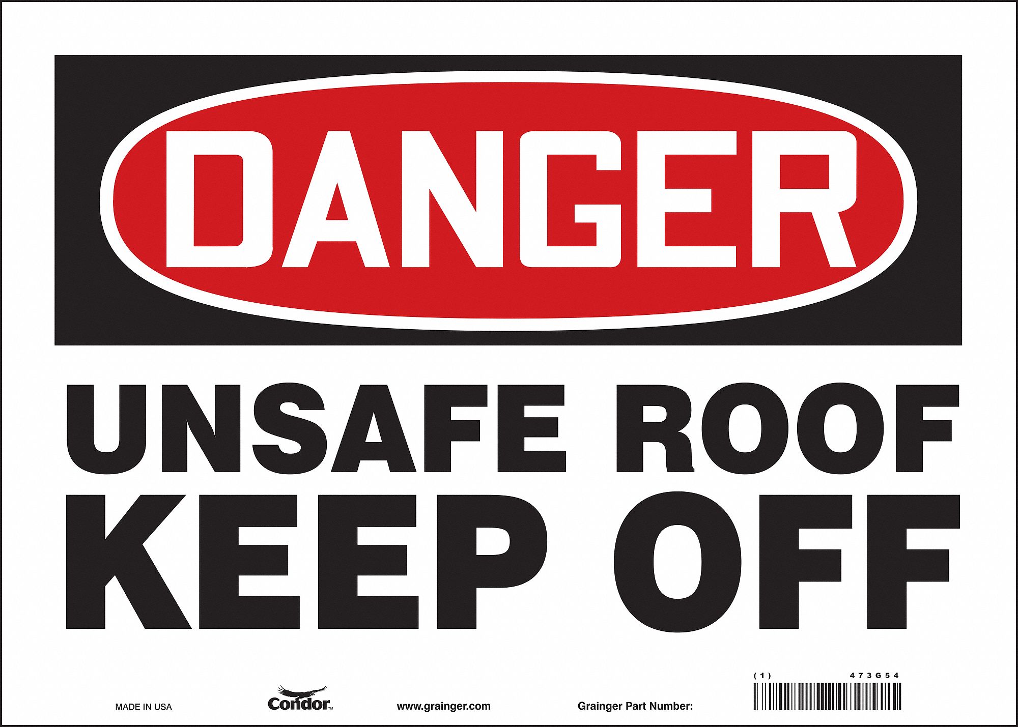 Safety Sign: Vinyl, Adhesive Sign Mounting, 10 in x 14 in Nominal Sign Size, Not Retroreflective