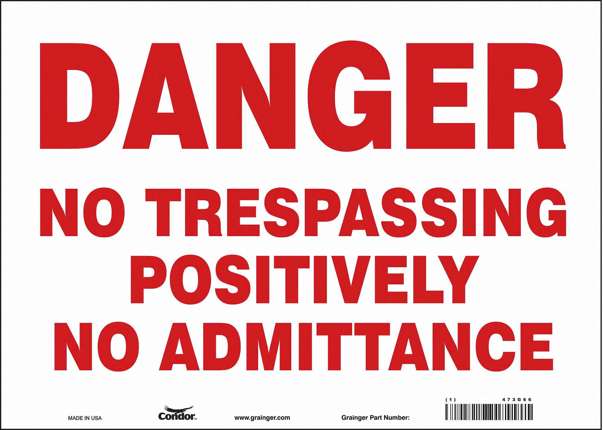 Safety Sign: Vinyl, Adhesive Sign Mounting, 10 in x 14 in Nominal Sign Size, Not Retroreflective