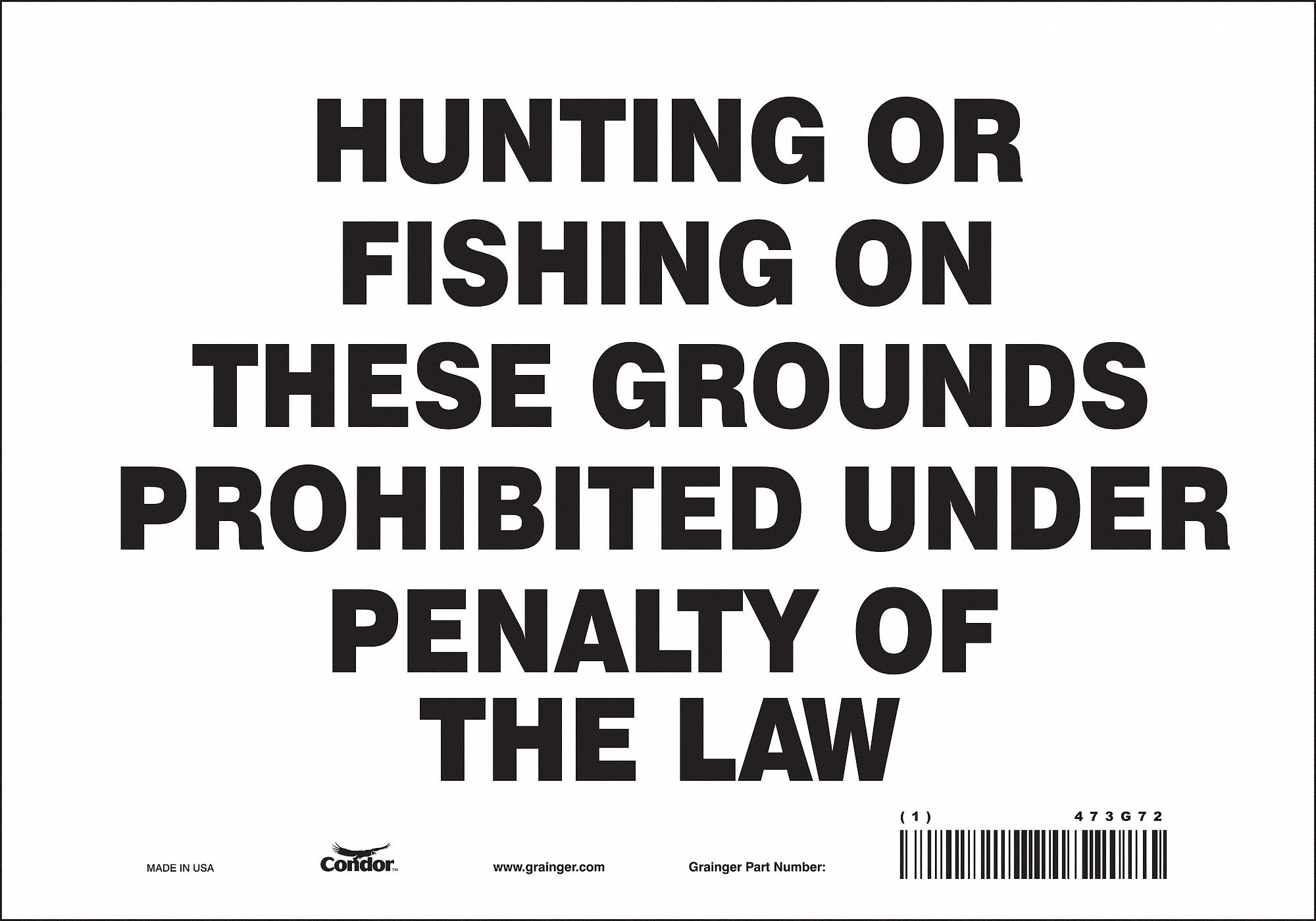 Safety Sign: Vinyl, Adhesive Sign Mounting, 7 in x 10 in Nominal Sign Size, Not Retroreflective