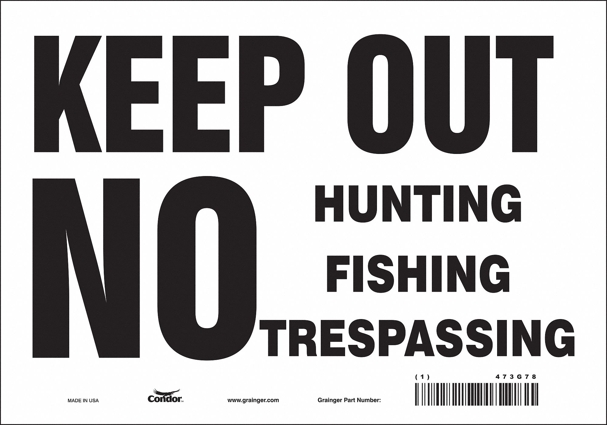 Safety Sign: Vinyl, Adhesive Sign Mounting, 7 in x 10 in Nominal Sign Size, Not Retroreflective