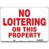 No Loitering On This Property Signs