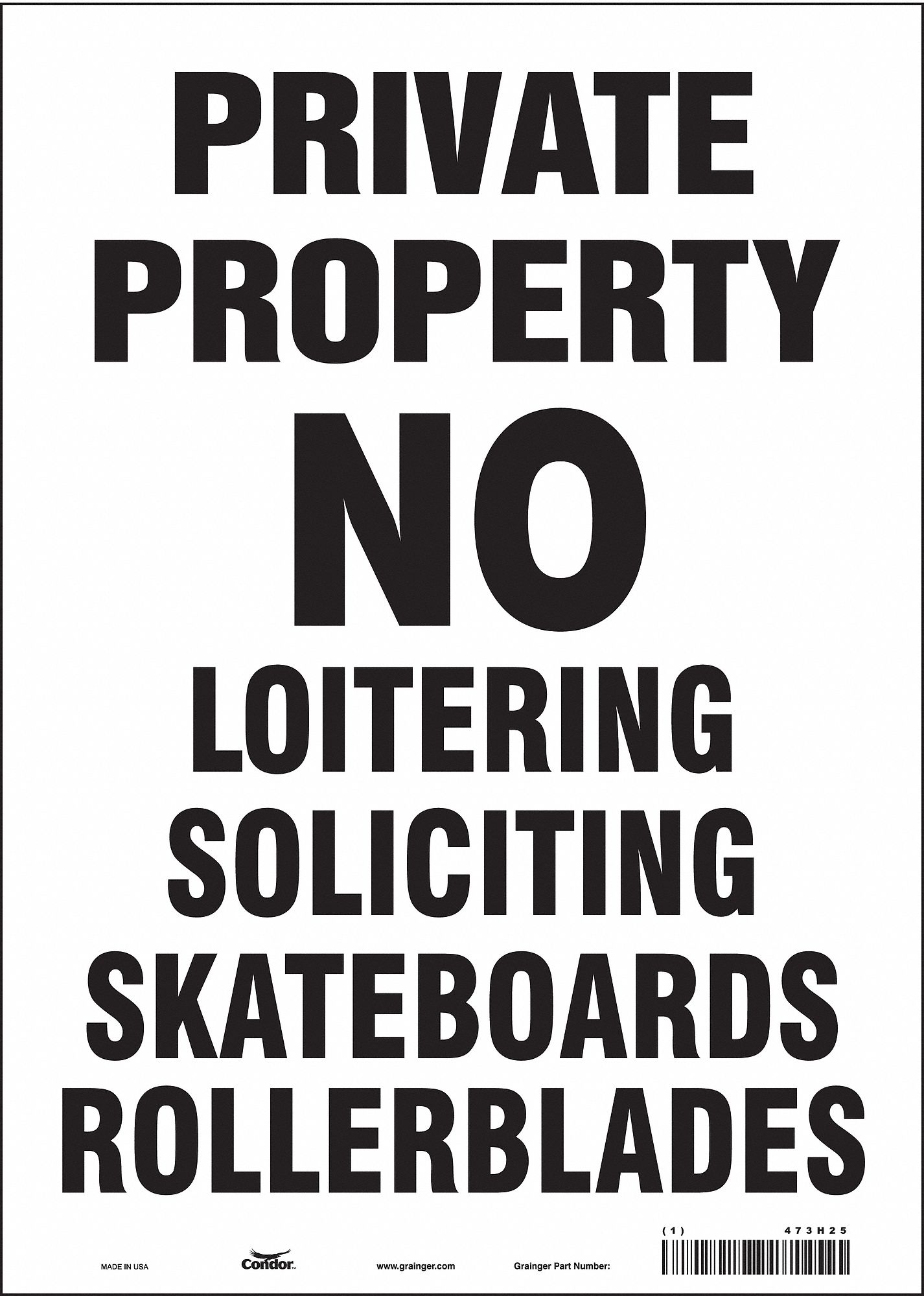 Safety Sign: Vinyl, Adhesive Sign Mounting, 14 in x 10 in Nominal Sign Size, Not Retroreflective
