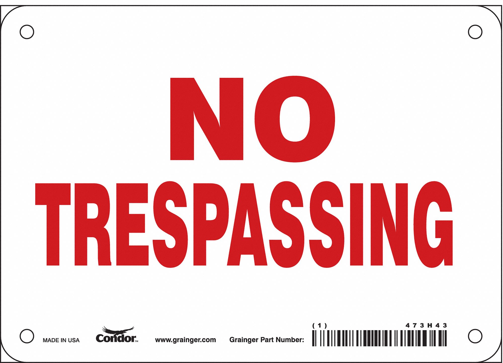 Safety Sign: Vinyl, Adhesive Sign Mounting, 7 in x 10 in Nominal Sign Size, Not Retroreflective
