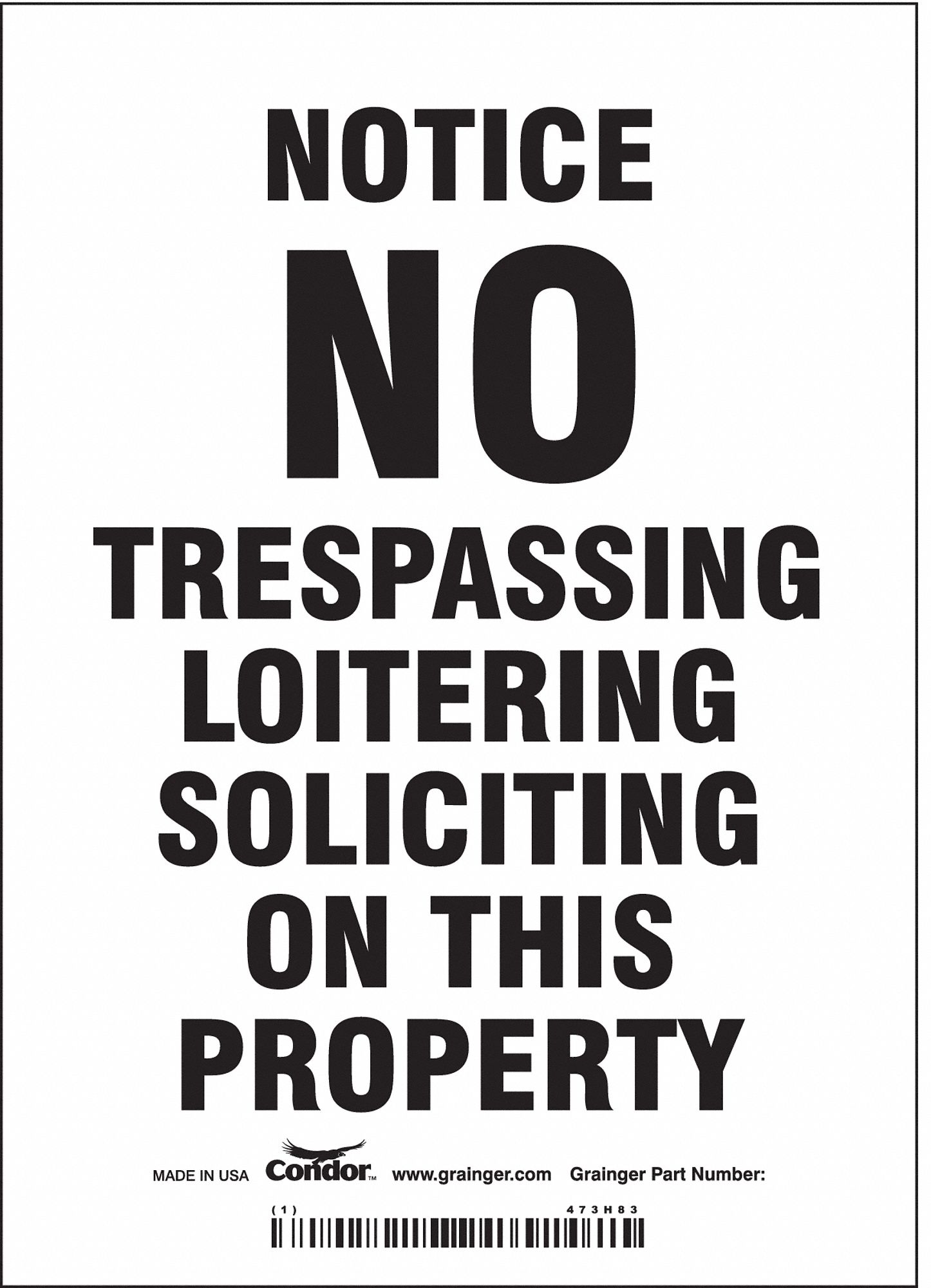 Safety Sign: Vinyl, Adhesive Sign Mounting, 7 in x 5 in Nominal Sign Size, Not Retroreflective