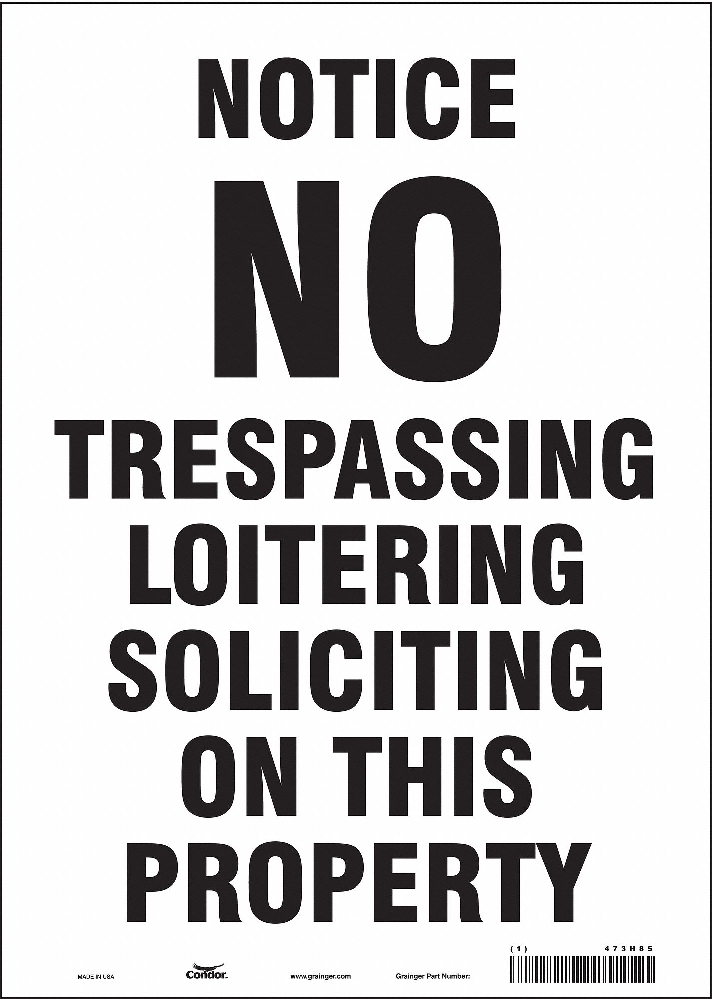 Safety Sign: Vinyl, Adhesive Sign Mounting, 14 in x 10 in Nominal Sign Size, Not Retroreflective