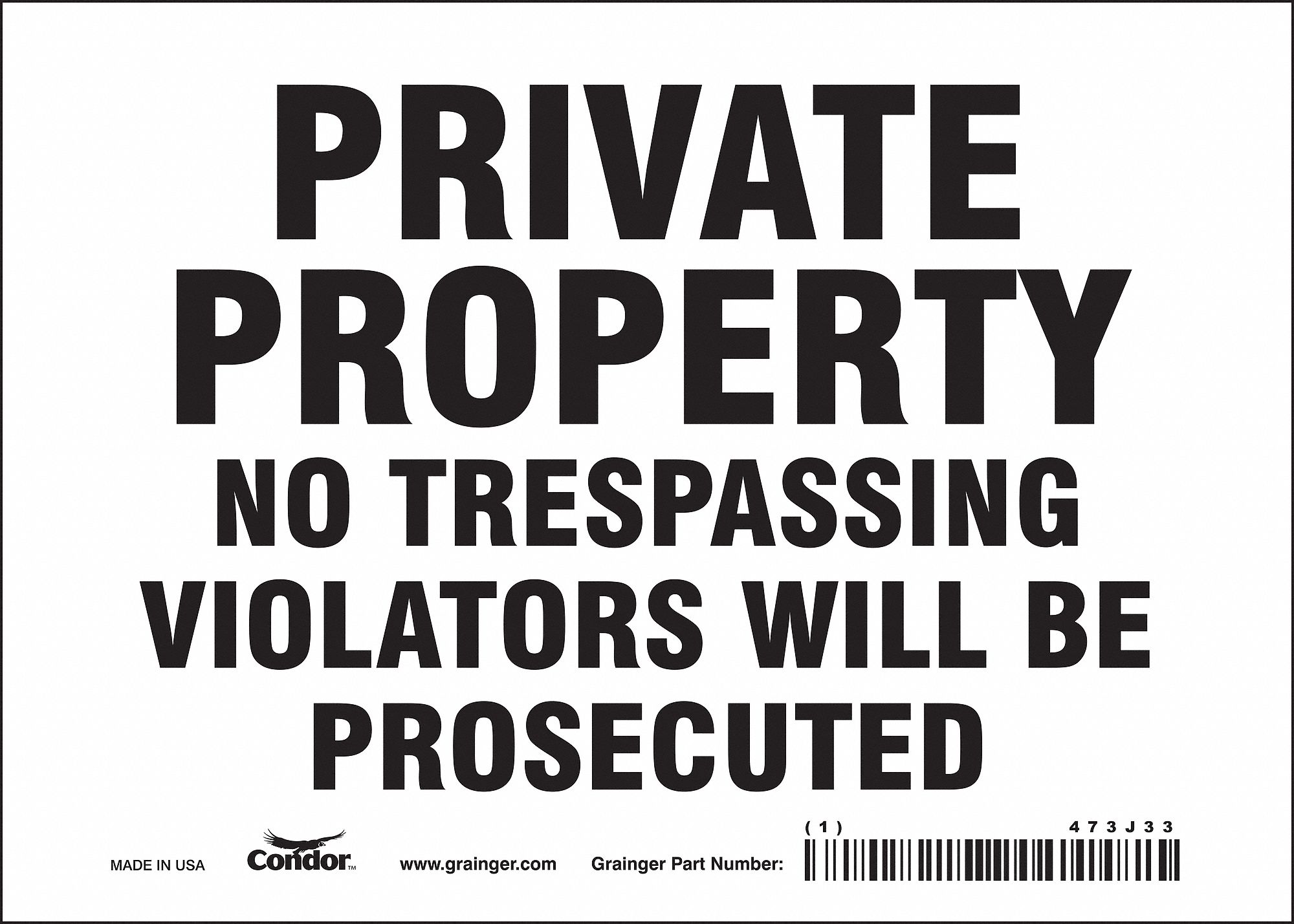 Safety Sign: Vinyl, Adhesive Sign Mounting, 5 in x 7 in Nominal Sign Size, Not Retroreflective