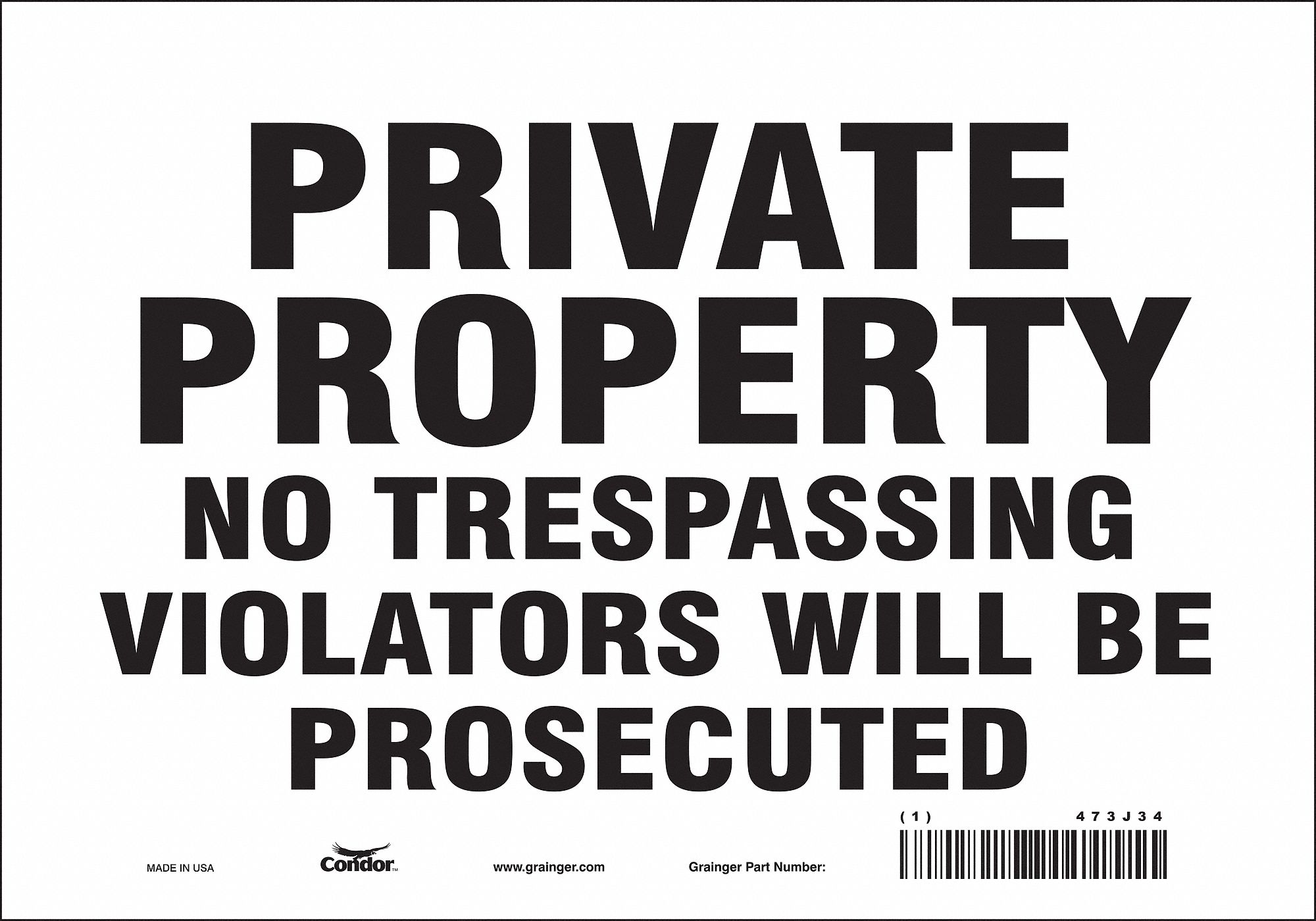 Safety Sign: Vinyl, Adhesive Sign Mounting, 7 in x 10 in Nominal Sign Size, Not Retroreflective