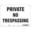 Private No Trespassing Signs