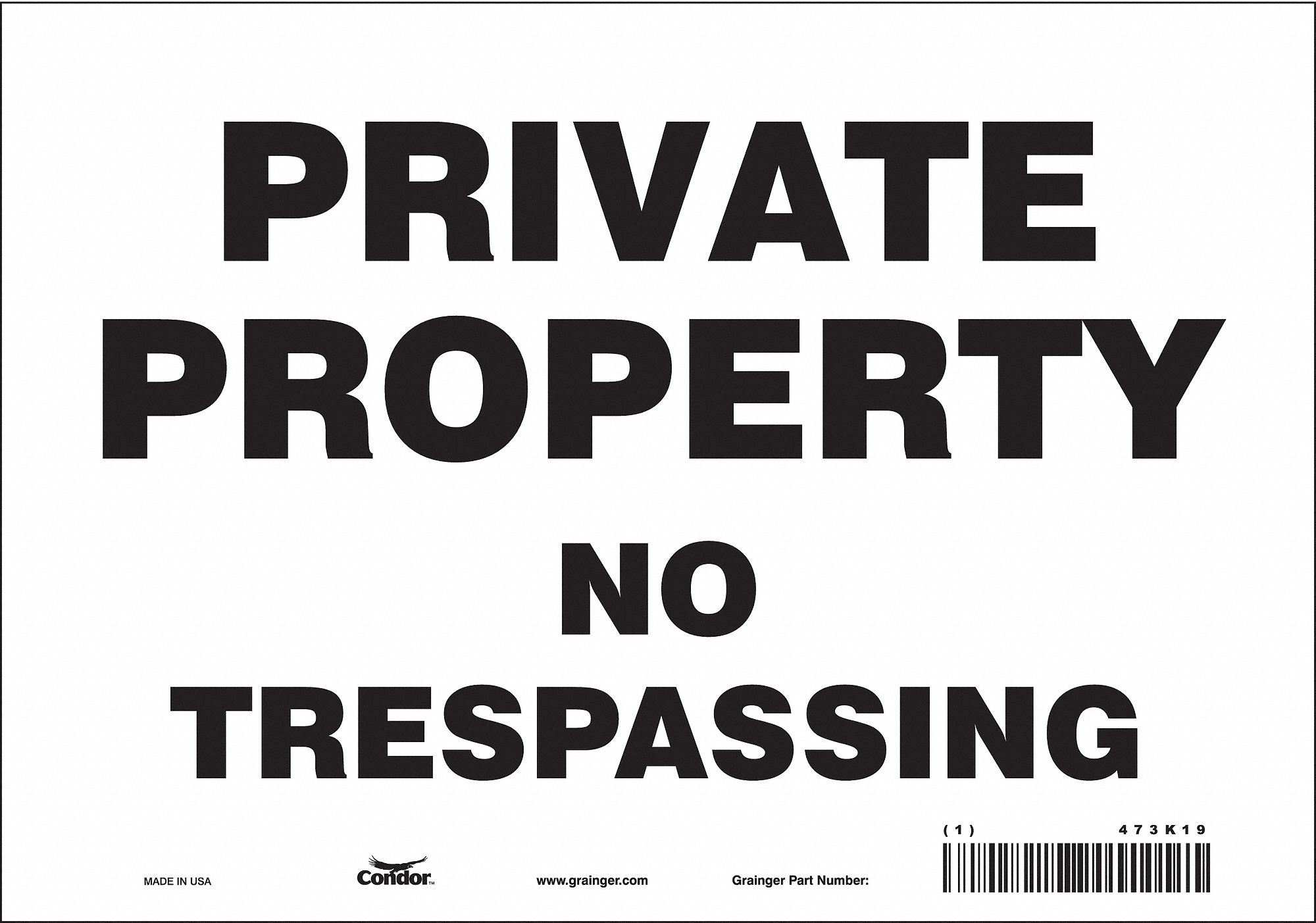 Safety Sign: Vinyl, Adhesive Sign Mounting, 7 in x 10 in Nominal Sign Size, Not Retroreflective