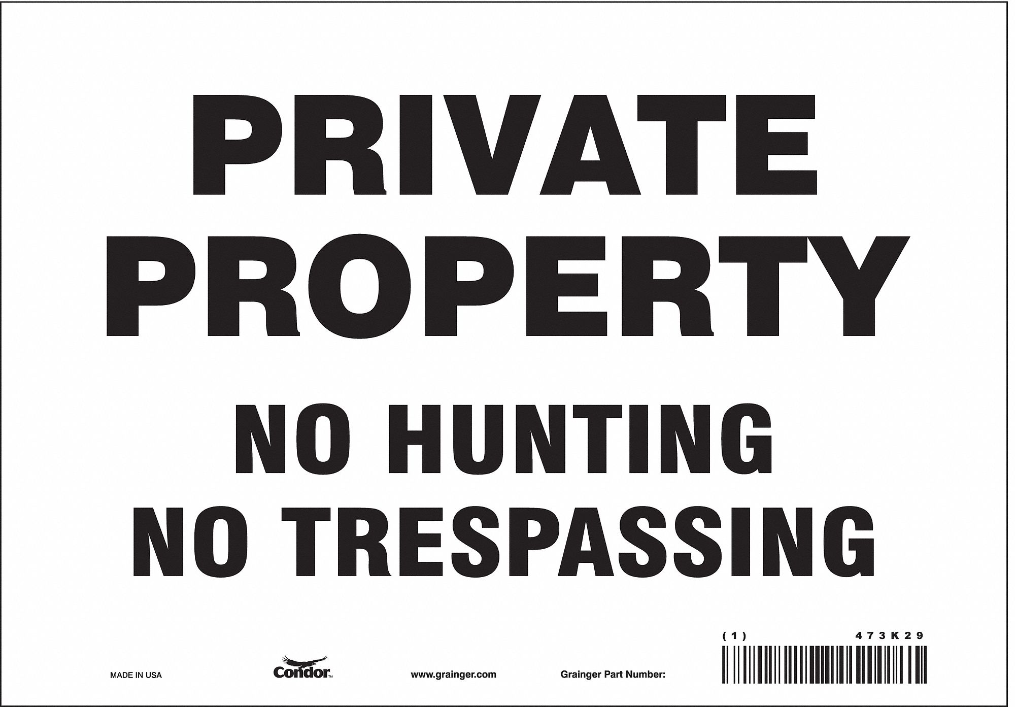 Safety Sign: Vinyl, Adhesive Sign Mounting, 7 in x 10 in Nominal Sign Size, Not Retroreflective