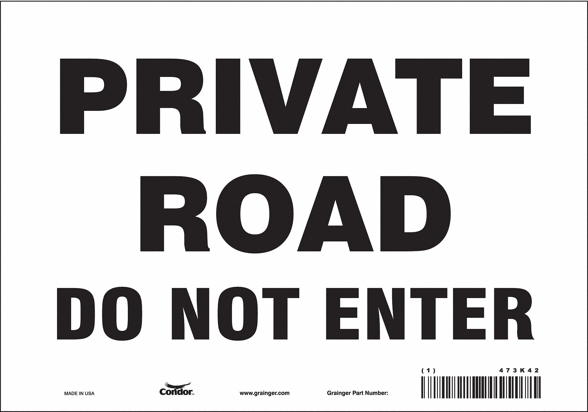 Safety Sign: Vinyl, Adhesive Sign Mounting, 7 in x 10 in Nominal Sign Size, Not Retroreflective
