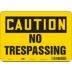 Caution: No Trespassing Signs