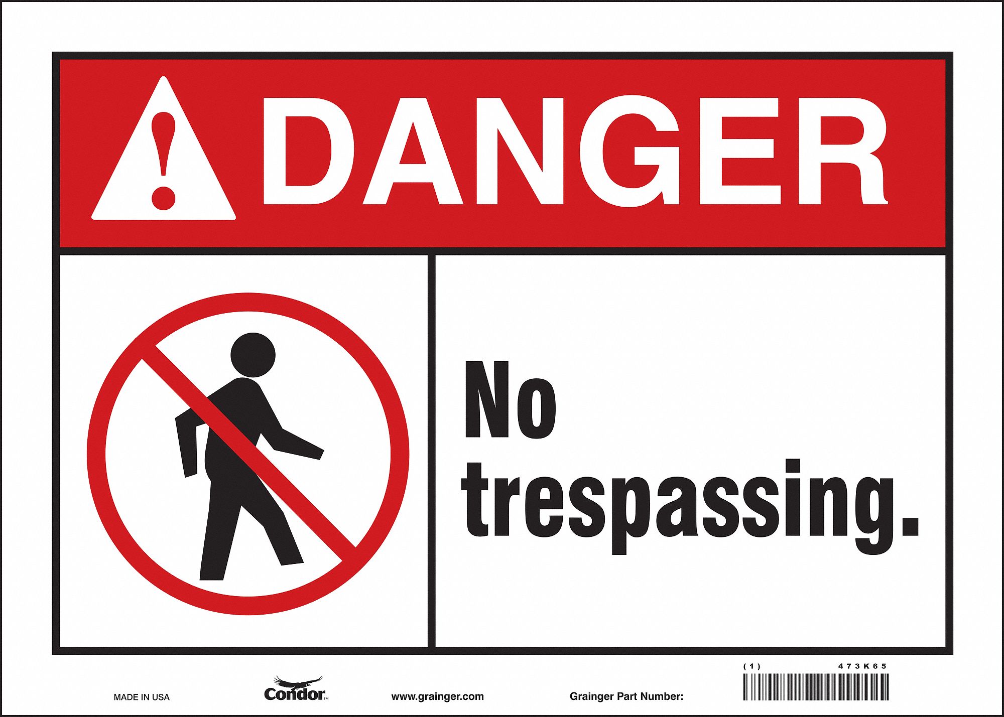 Safety Sign: Vinyl, Adhesive Sign Mounting, 10 in x 14 in Nominal Sign Size, Not Retroreflective
