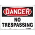 Danger: No Trespassing Signs