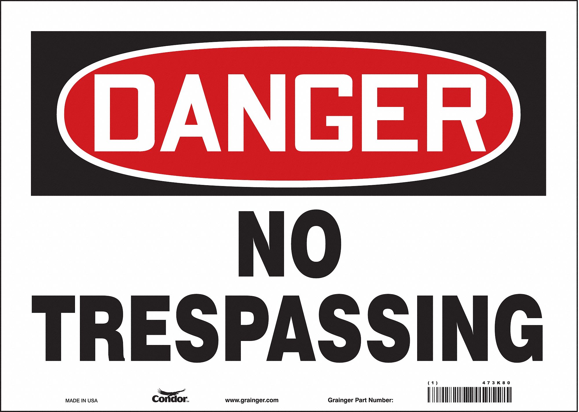 Safety Sign: Vinyl, Adhesive Sign Mounting, 10 in x 14 in Nominal Sign Size, Not Retroreflective