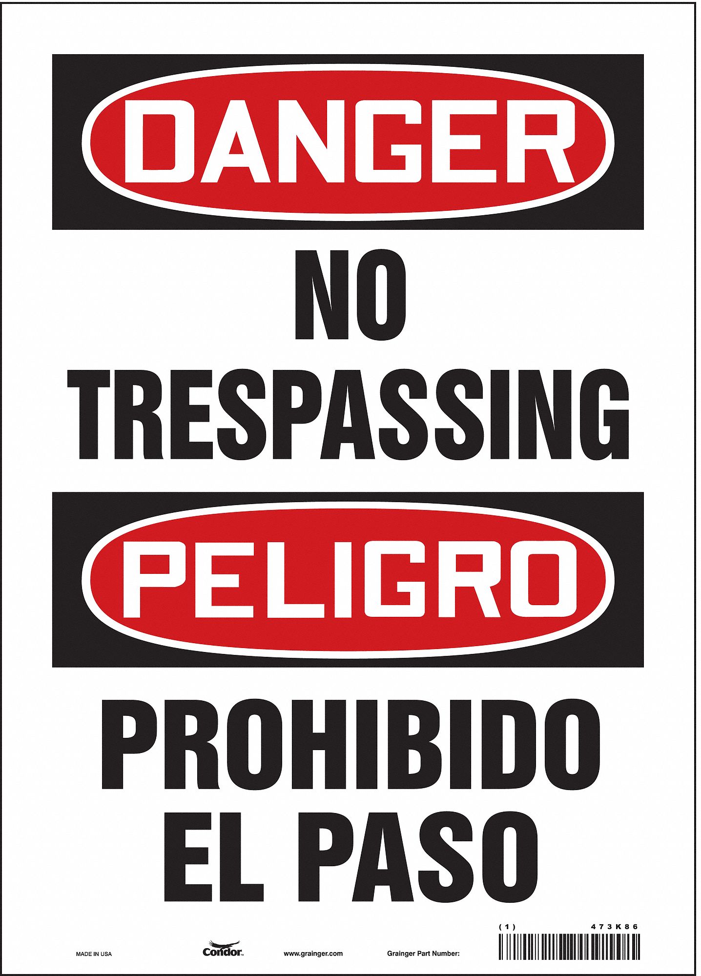 Safety Sign: Vinyl, Adhesive Sign Mounting, 14 in x 10 in Nominal Sign Size, Not Retroreflective