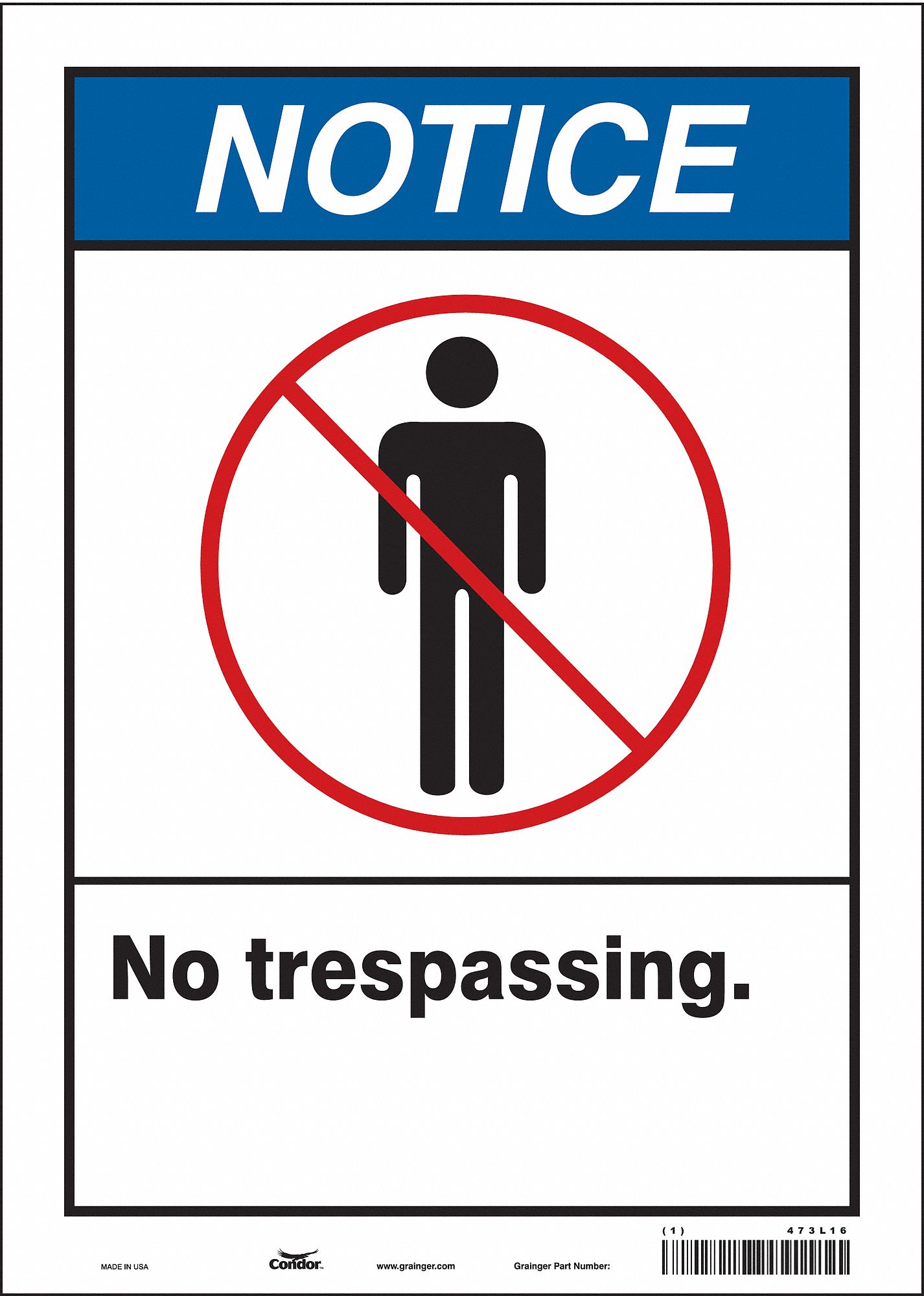 Safety Sign, 14 in x 10 in, Vinyl