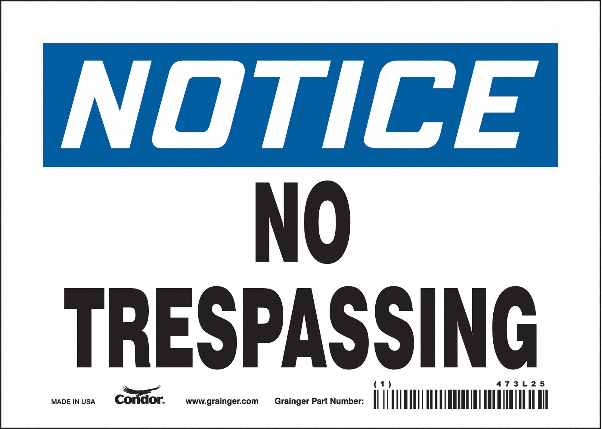 Safety Sign: Vinyl, Adhesive Sign Mounting, 5 in x 7 in Nominal Sign Size, Not Retroreflective