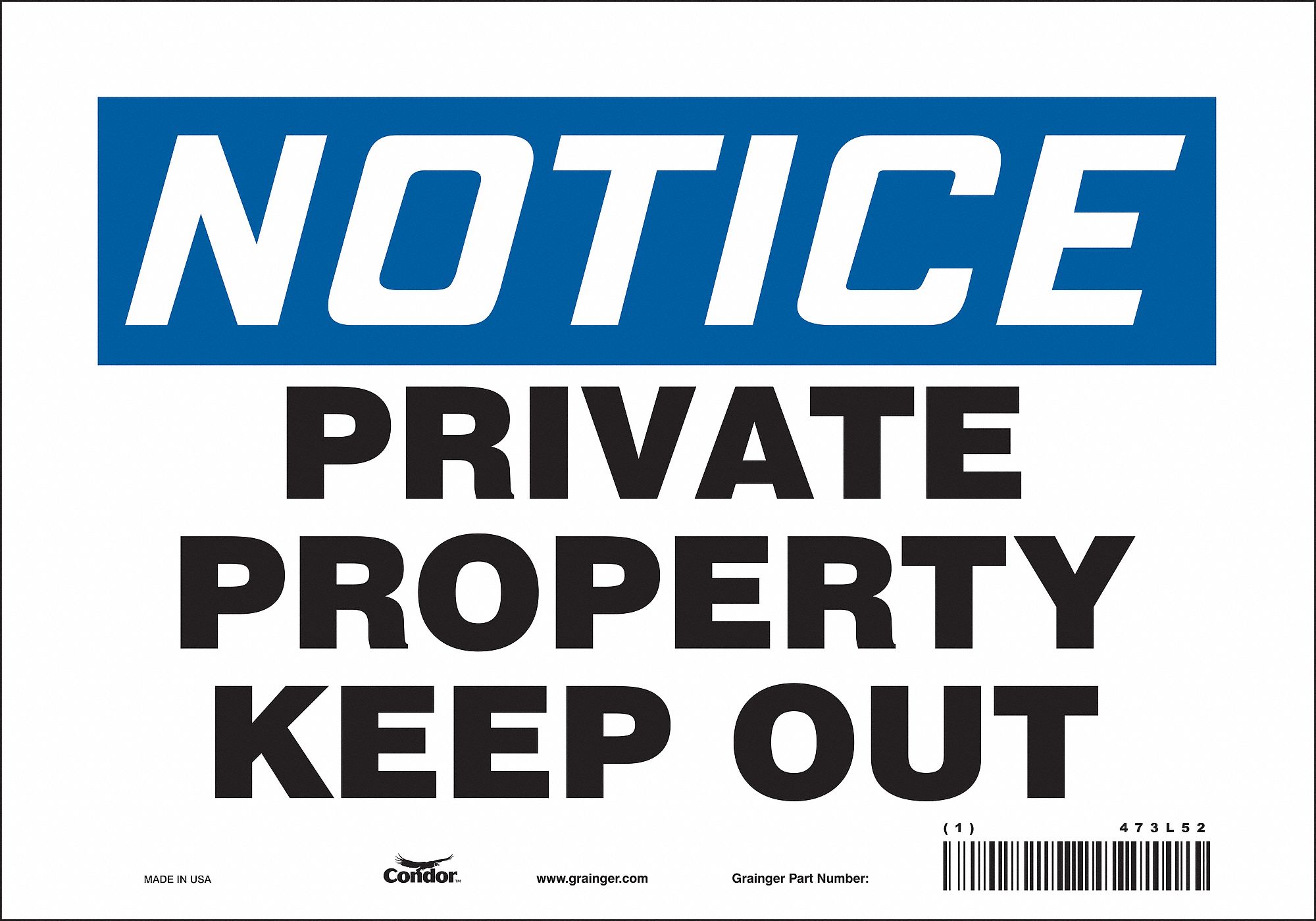 Safety Sign: Vinyl, Adhesive Sign Mounting, 7 in x 10 in Nominal Sign Size, Not Retroreflective