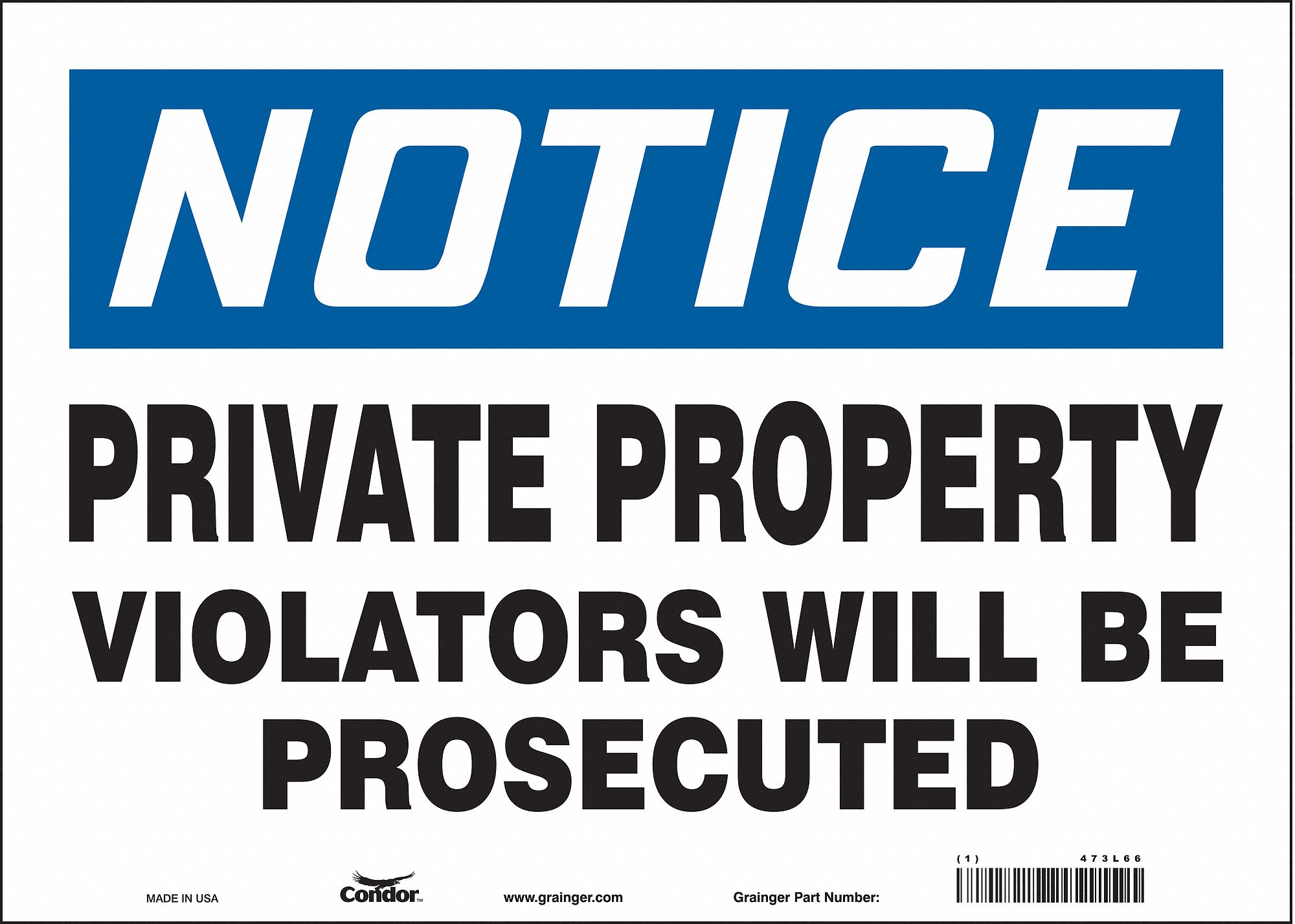 Safety Sign: Vinyl, Adhesive Sign Mounting, 10 in x 14 in Nominal Sign Size, Not Retroreflective