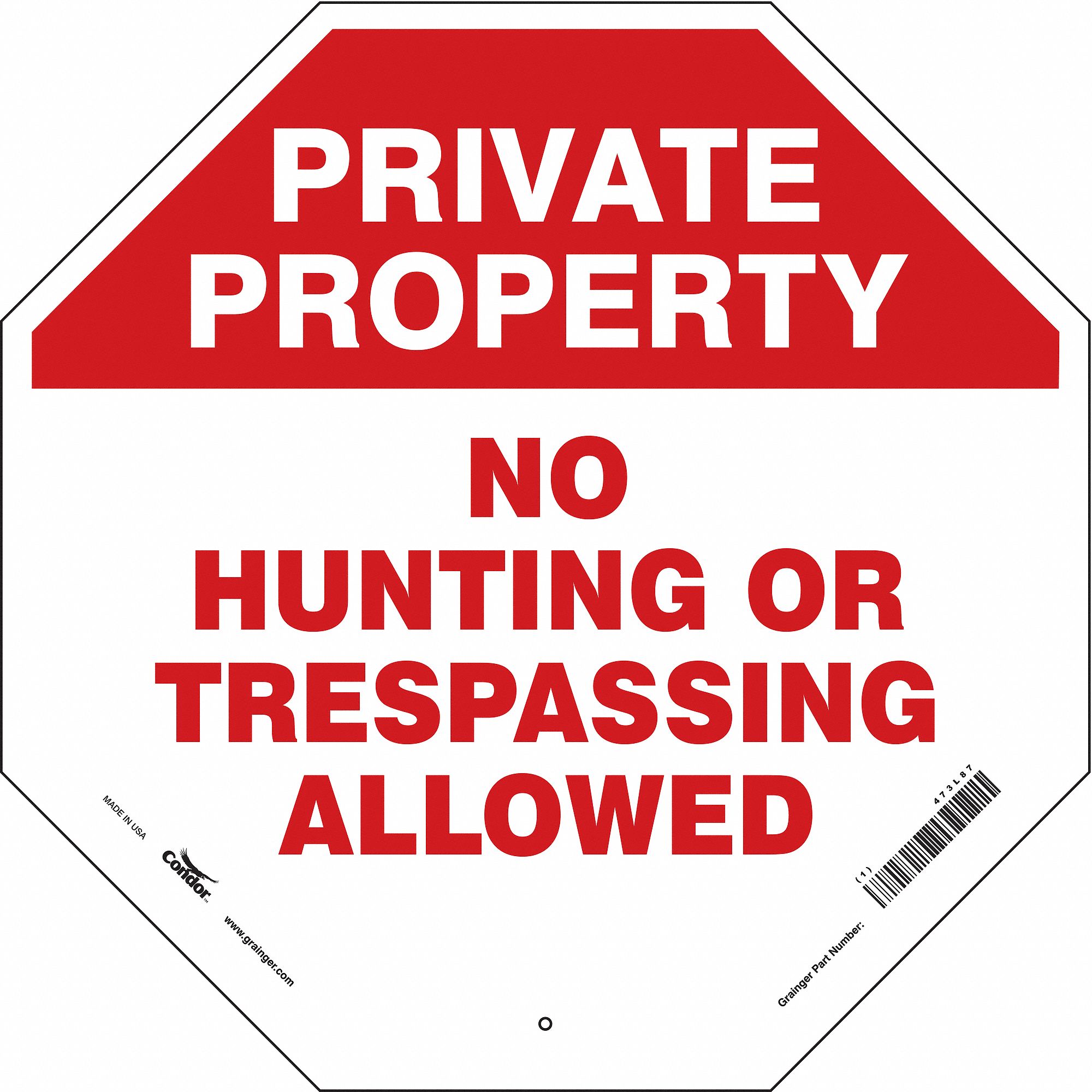 Safety Sign, 24 in x 24 in, Aluminum