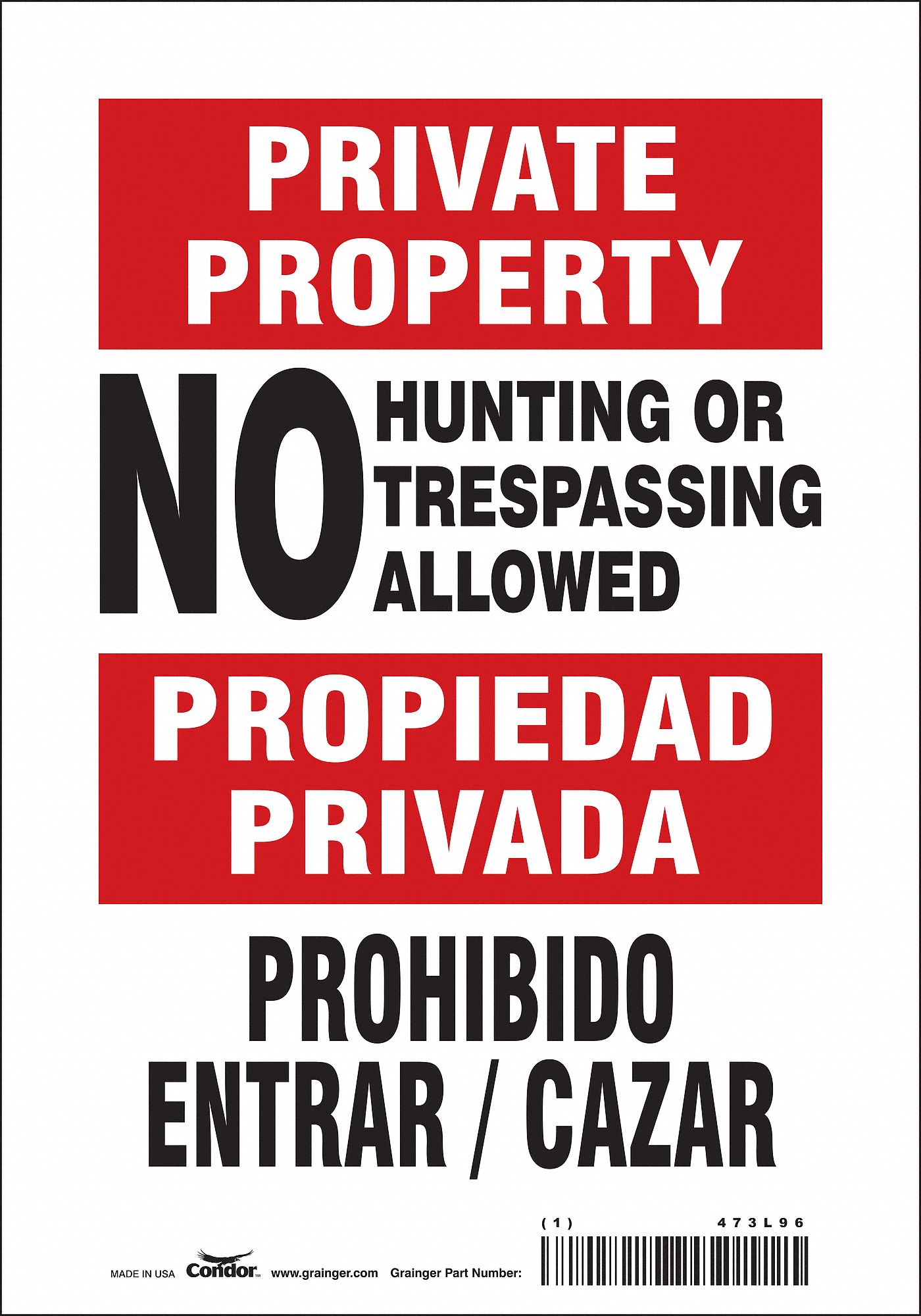 Safety Sign: Vinyl, Adhesive Sign Mounting, 10 in x 7 in Nominal Sign Size, Not Retroreflective