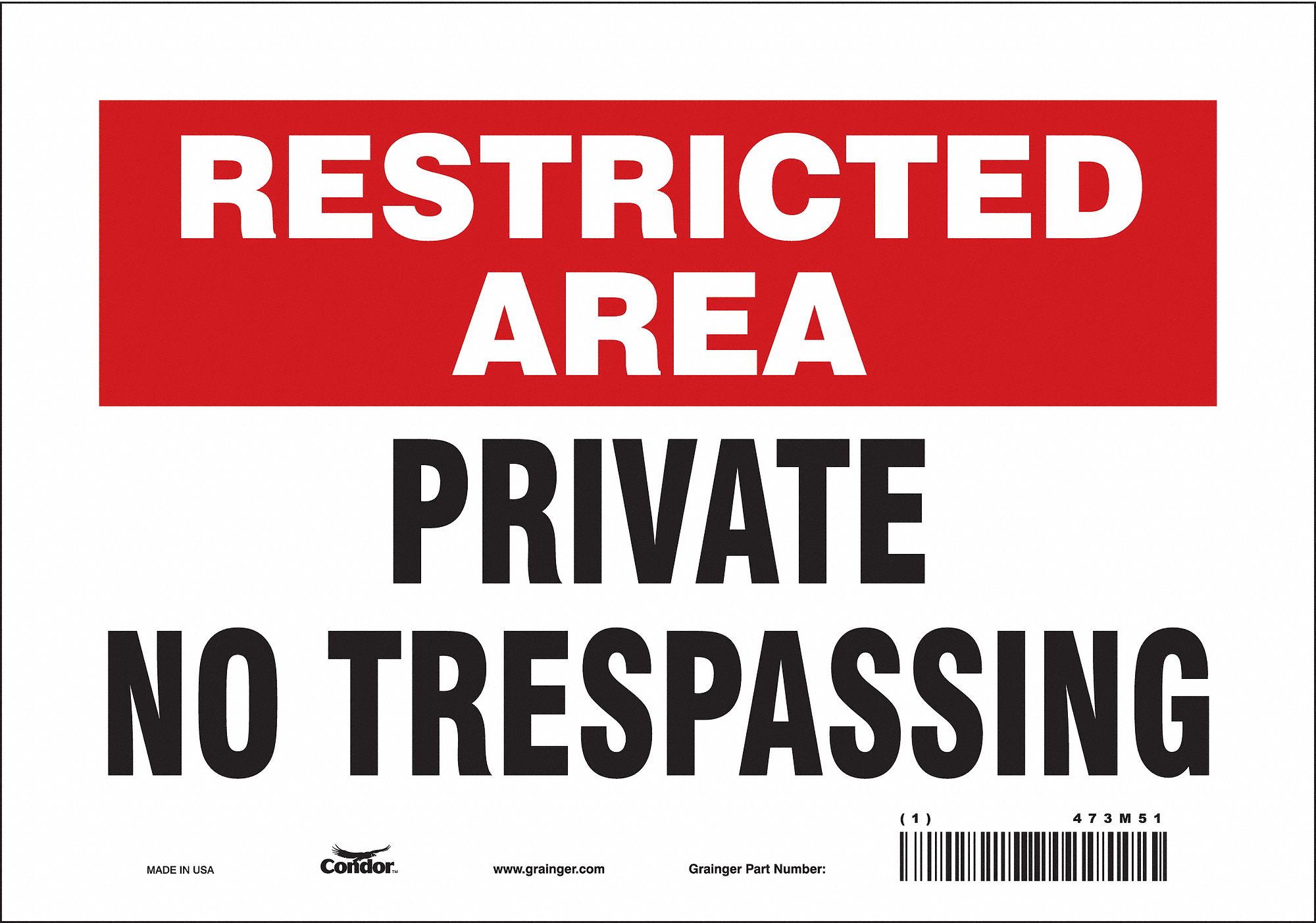 Safety Sign: Vinyl, Adhesive Sign Mounting, 7 in x 10 in Nominal Sign Size, Not Retroreflective