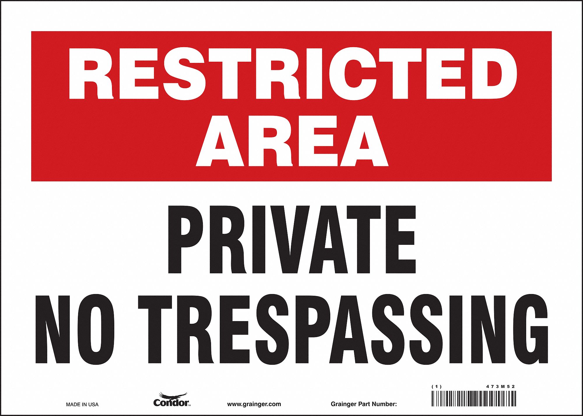 Safety Sign: Vinyl, Adhesive Sign Mounting, 10 in x 14 in Nominal Sign Size, Not Retroreflective