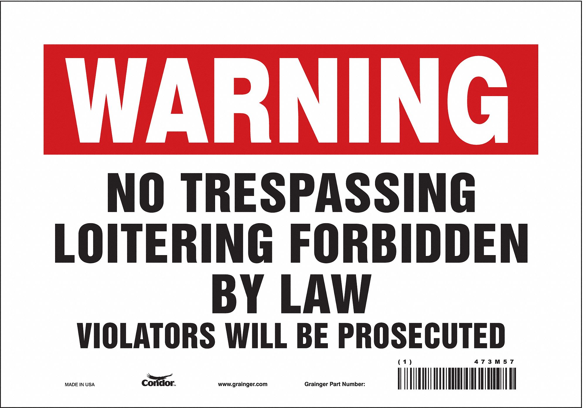Safety Sign: Vinyl, Adhesive Sign Mounting, 7 in x 10 in Nominal Sign Size, Not Retroreflective