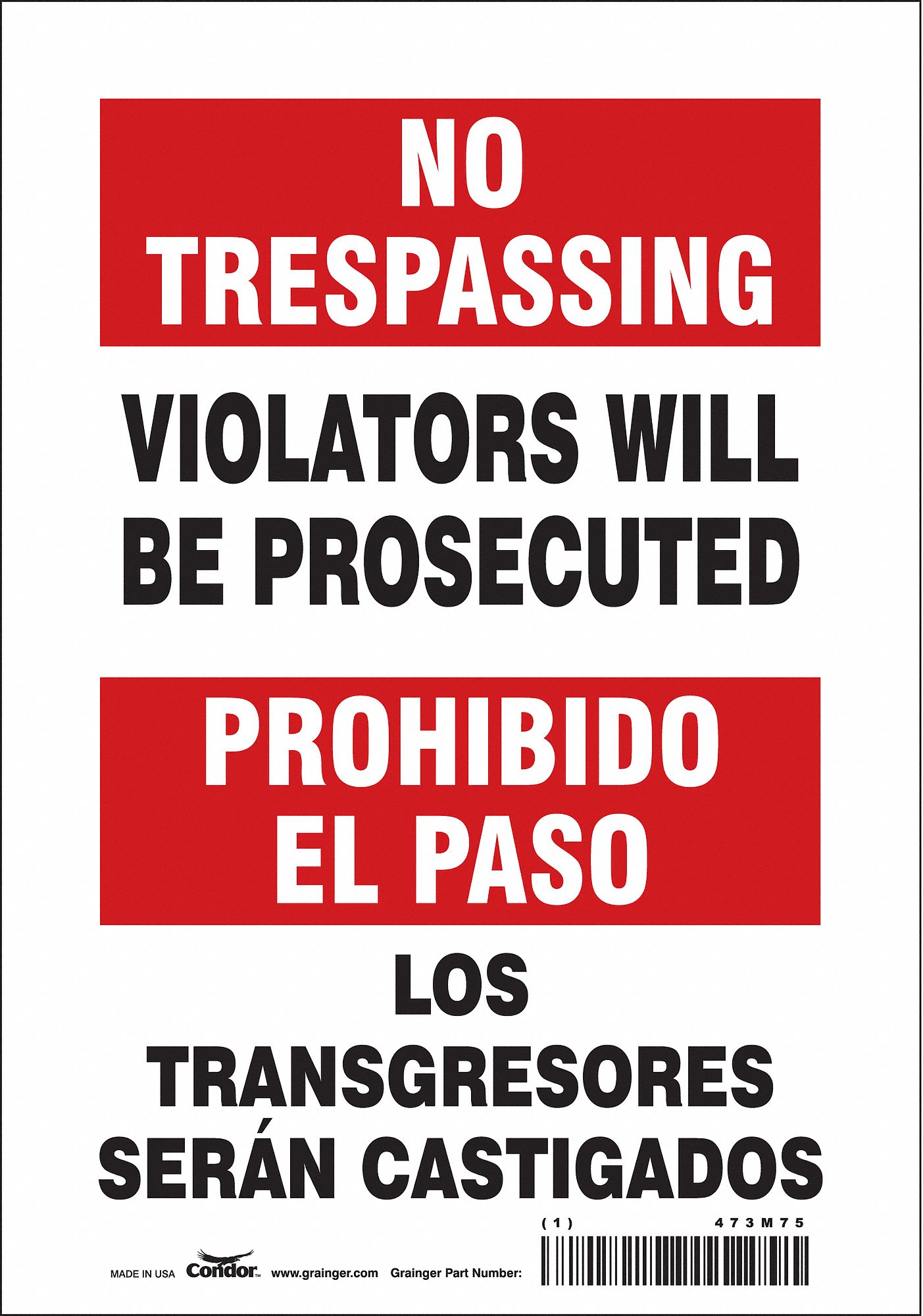 Safety Sign: Vinyl, Adhesive Sign Mounting, 10 in x 7 in Nominal Sign Size, Not Retroreflective