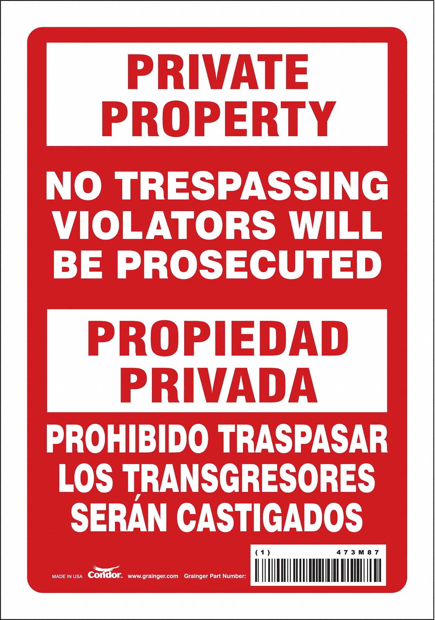 Safety Sign: Vinyl, Adhesive Sign Mounting, 10 in x 7 in Nominal Sign Size, Not Retroreflective