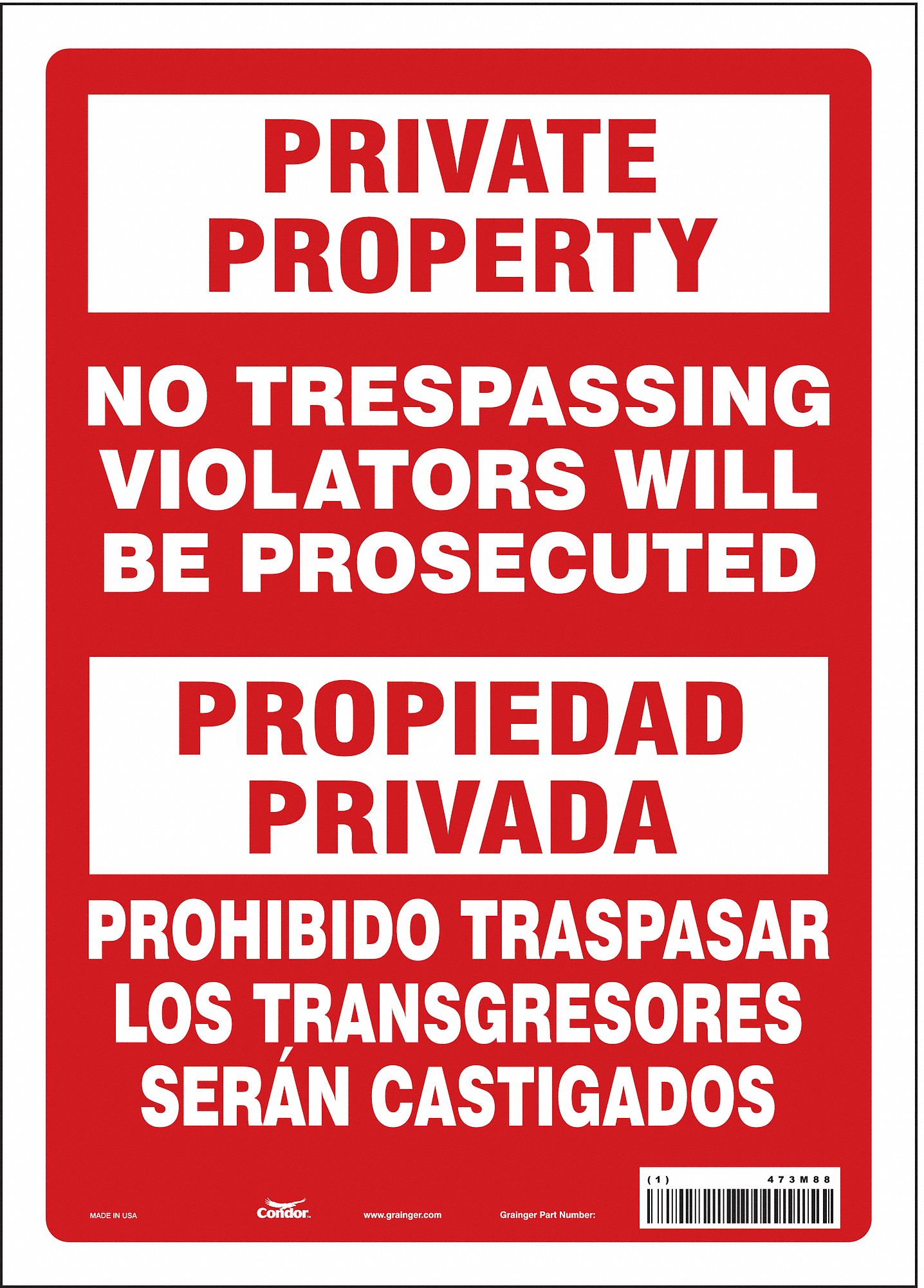 Safety Sign: Vinyl, Adhesive Sign Mounting, 14 in x 10 in Nominal Sign Size, Not Retroreflective
