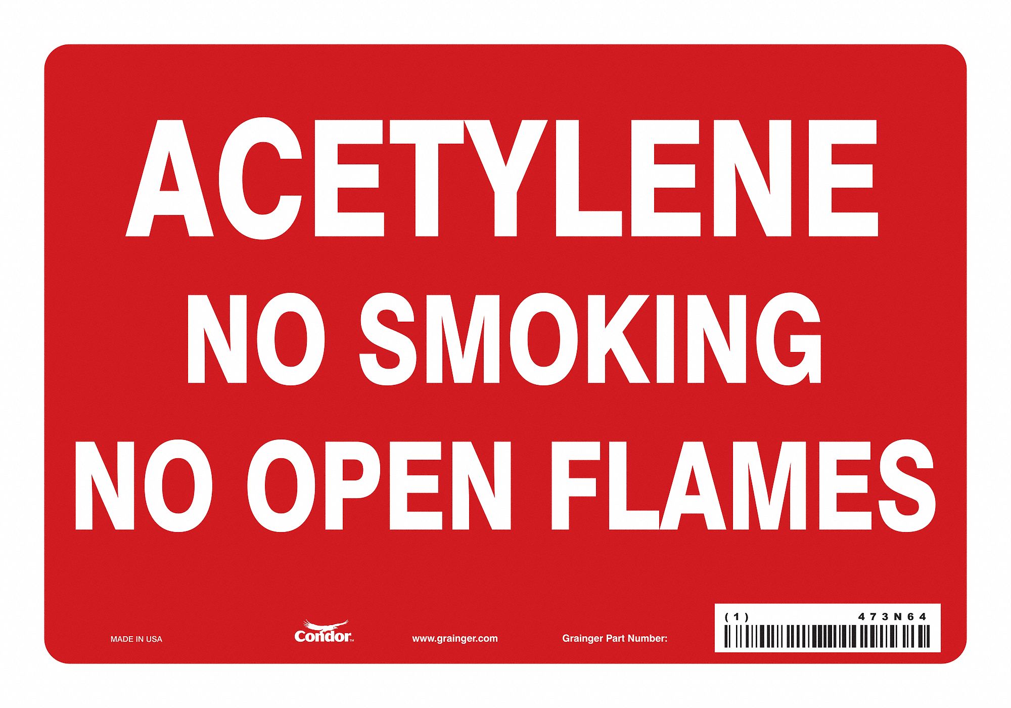Safety Sign: Vinyl, Adhesive Sign Mounting, 7 in x 10 in Nominal Sign Size, Not Retroreflective