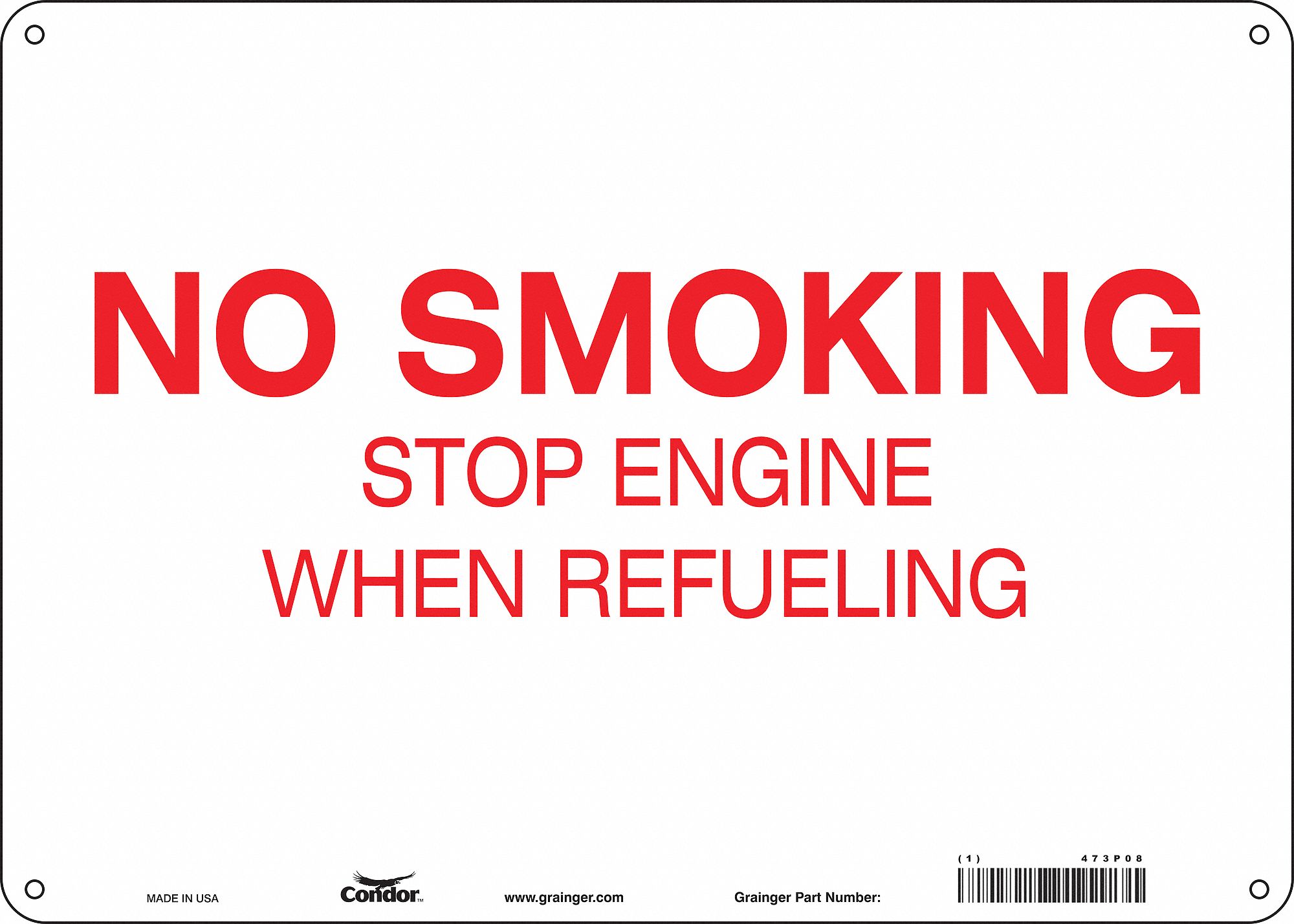 PANNEAU SECURITE,10PO X 14PO,VINYLE