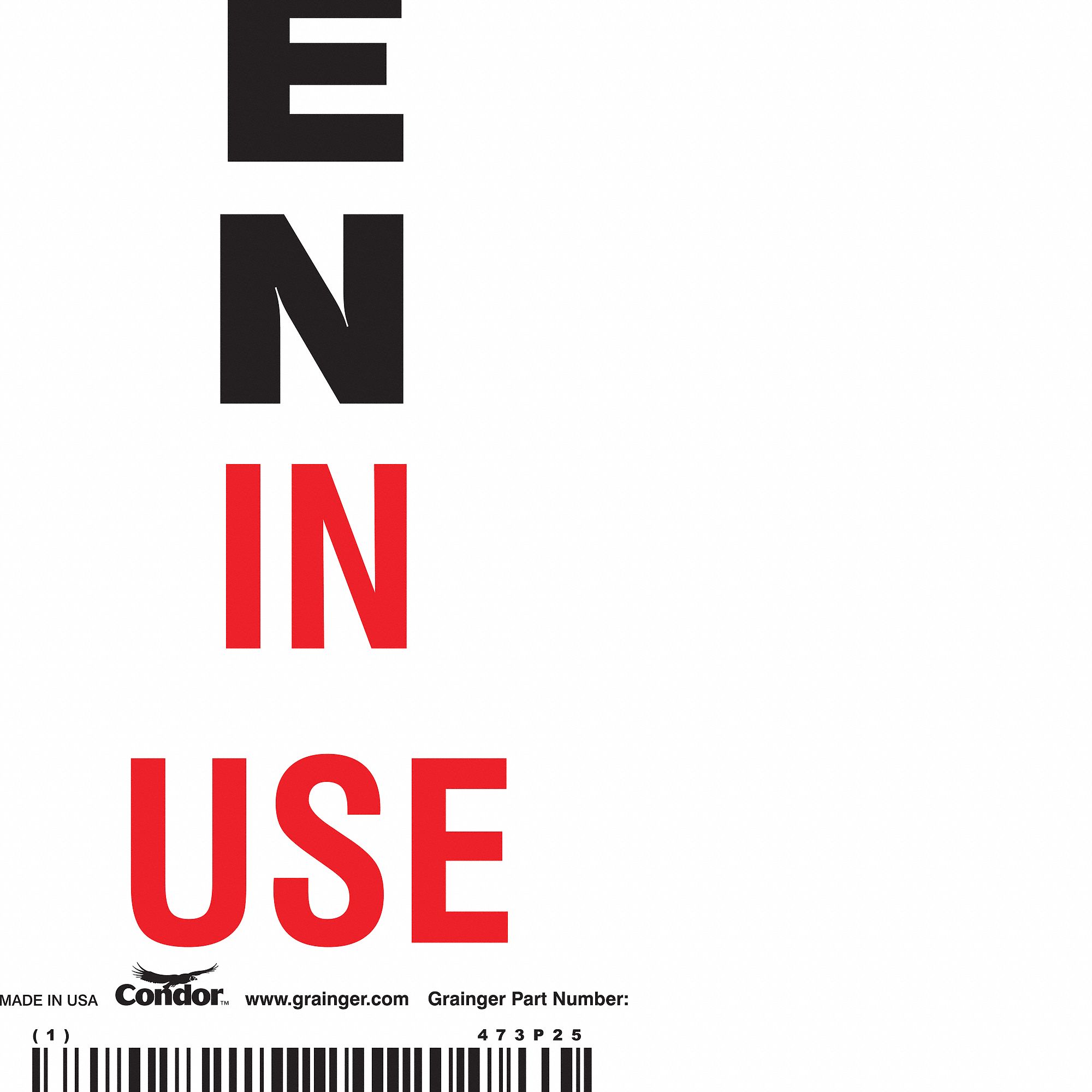 Safety Sign, 10in x 3.5in, Vinyl