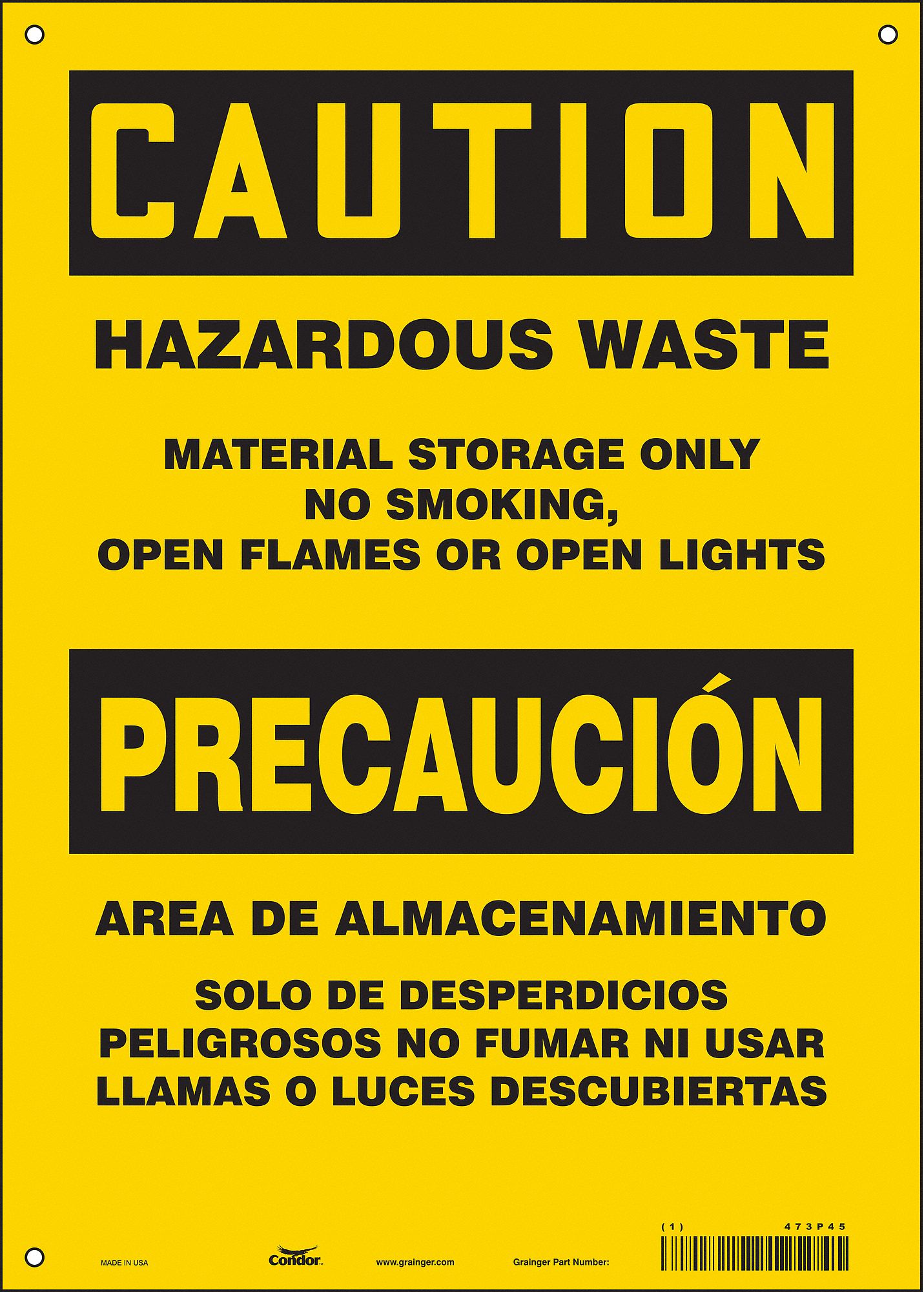 Safety Sign: Vinyl, Adhesive Sign Mounting, 14 in x 10 in Nominal Sign Size, Not Retroreflective