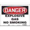Danger: Explosive Gas No Smoking Signs