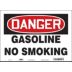 Danger: Gasoline No Smoking Signs