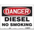 Danger: Diesel No Smoking Signs