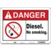 Danger: Diesel. No Smoking. Signs