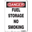 Danger: Fuel Storage No Smoking Signs