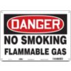 Danger: No Smoking Flammable Gas Signs