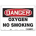 Danger: Oxygen No Smoking Signs