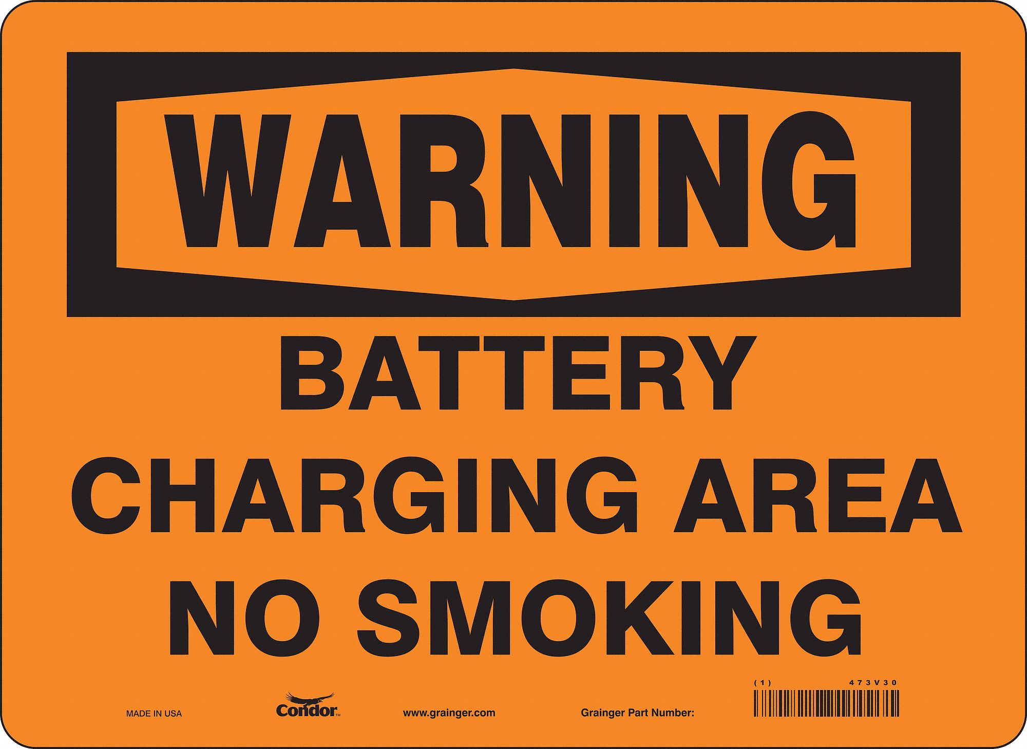 Safety Sign: Vinyl, Adhesive Sign Mounting, 10 in x 14 in Nominal Sign Size, Not Retroreflective