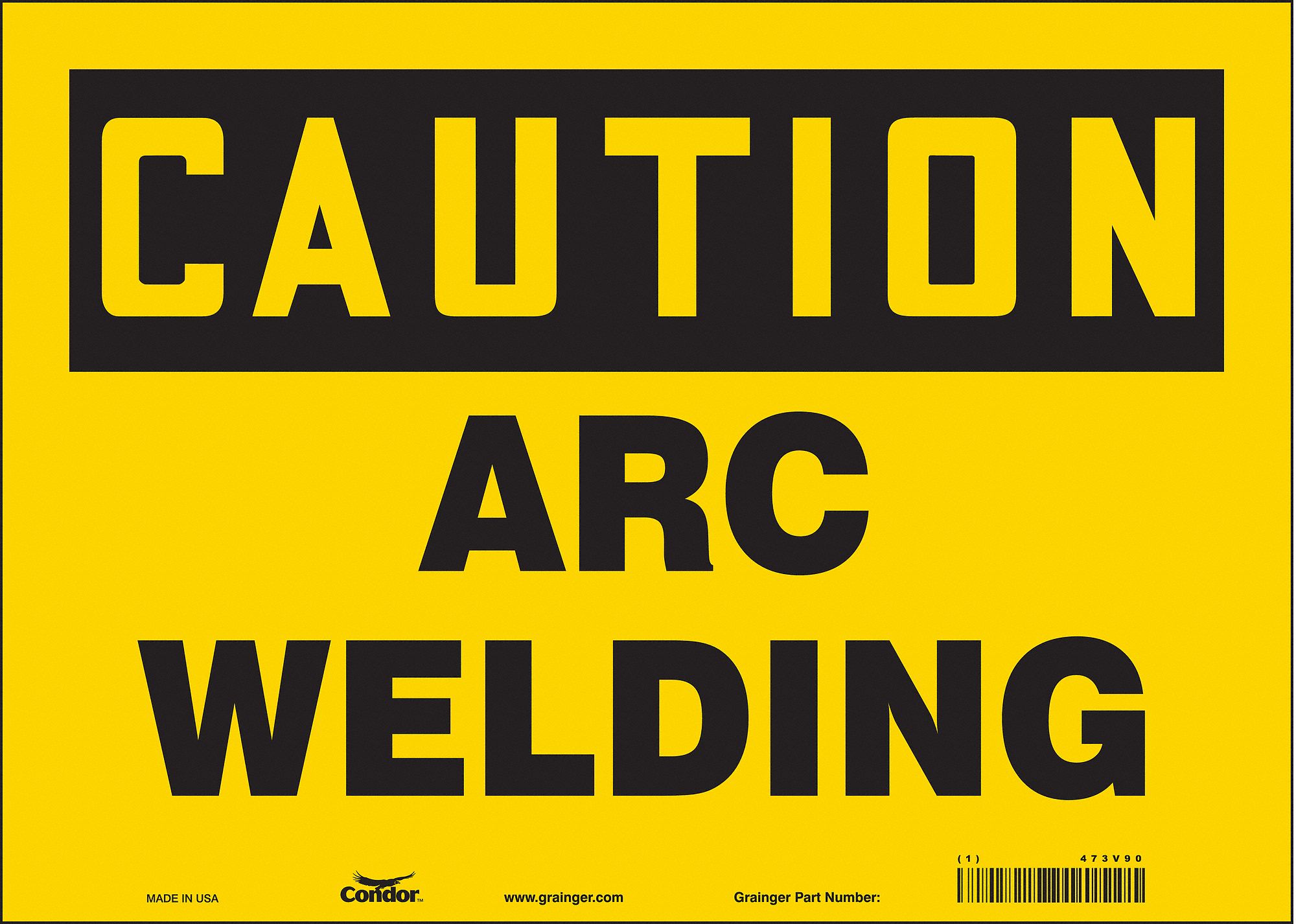 Safety Sign: Vinyl, Adhesive Sign Mounting, 10 in x 14 in Nominal Sign Size, Not Retroreflective
