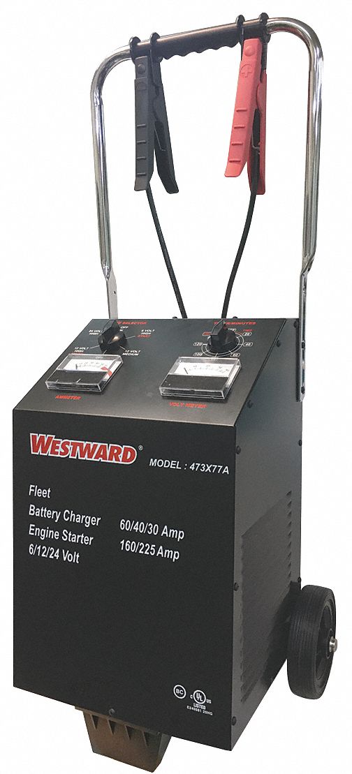 Westward Charger, For 6/12/24V Battery, 12A Input 473X77