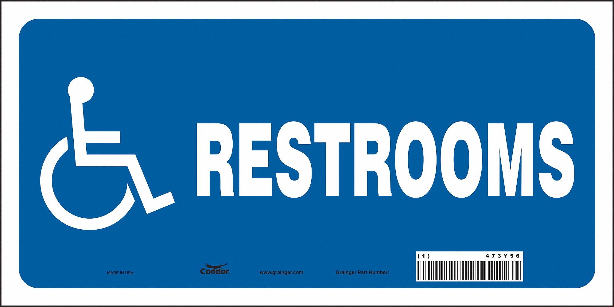 Safety Sign, 6 in x 12 in, Vinyl