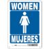 Women/Mujeres Restroom Signs