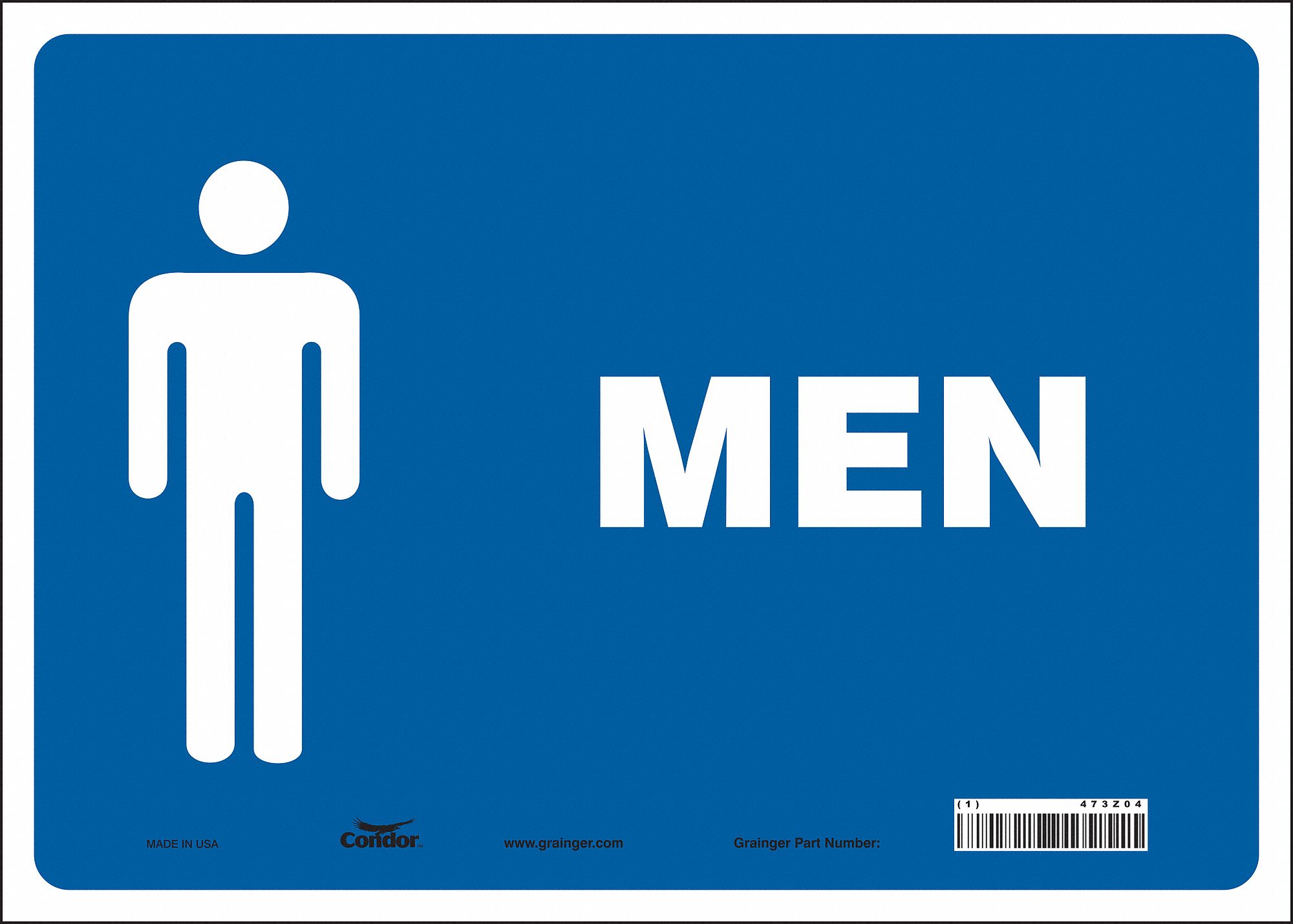 Safety Sign: Vinyl, Adhesive Sign Mounting, 10 in x 14 in Nominal Sign Size, Not Retroreflective